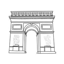 Linda miniatura de Arco do Triunfo (Edifícios e Arquitetura) #179198 para colorir e imprimir