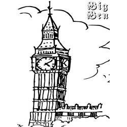 Desenho Big Ben (Edifícios e Arquitetura) #184897 para imprimir e colorir