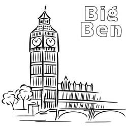 Desenho Big Ben (Edifícios e Arquitetura) #184902 para imprimir e colorir