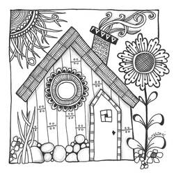 Página para colorir: Cabana (Edifícios e Arquitetura) #169924 - Páginas para Colorir Imprimíveis Gratuitamente