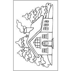 Página para colorir: Cabana (Edifícios e Arquitetura) #169940 - Páginas para Colorir Imprimíveis Gratuitamente