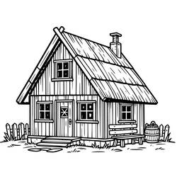 Desenho Cabana (Edifícios e Arquitetura) #212637 para imprimir e colorir