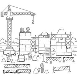 Desenho Canteiro de obras (Edifícios e Arquitetura) #220860 para imprimir e colorir