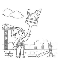 Desenho Canteiro de obras (Edifícios e Arquitetura) #220862 para imprimir e colorir
