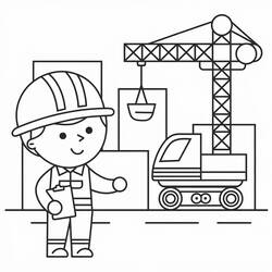 Desenho Canteiro de obras (Edifícios e Arquitetura) #220886 para imprimir e colorir