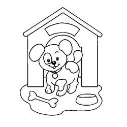Página para colorir: Casinha de cachorro (Edifícios e Arquitetura) #62334 - Páginas para Colorir Imprimíveis Gratuitamente