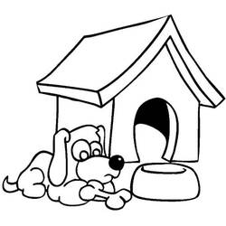 Página para colorir: Casinha de cachorro (Edifícios e Arquitetura) #62342 - Páginas para Colorir Imprimíveis Gratuitamente