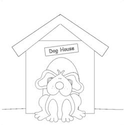 Página para colorir: Casinha de cachorro (Edifícios e Arquitetura) #62348 - Páginas para Colorir Imprimíveis Gratuitamente