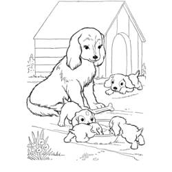 Página para colorir: Casinha de cachorro (Edifícios e Arquitetura) #62367 - Páginas para Colorir Imprimíveis Gratuitamente