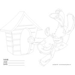 Página para colorir: Casinha de cachorro (Edifícios e Arquitetura) #62404 - Páginas para Colorir Imprimíveis Gratuitamente