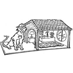 Página para colorir: Casinha de cachorro (Edifícios e Arquitetura) #62413 - Páginas para Colorir Imprimíveis Gratuitamente