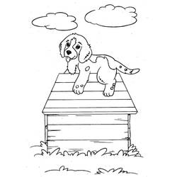 Página para colorir: Casinha de cachorro (Edifícios e Arquitetura) #62424 - Páginas para Colorir Imprimíveis Gratuitamente