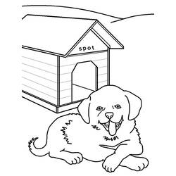 Página para colorir: Casinha de cachorro (Edifícios e Arquitetura) #62450 - Páginas para Colorir Imprimíveis Gratuitamente