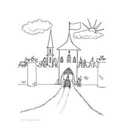 Desenho Castelo (Edifícios e Arquitetura) #177443 para imprimir e colorir