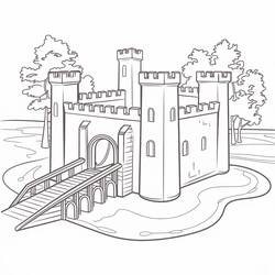 Desenho Castelo (Edifícios e Arquitetura) #216036 para imprimir e colorir