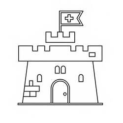 Desenho Castelo (Edifícios e Arquitetura) #216040 para imprimir e colorir