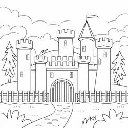 Desenho Castelo (Edifícios e Arquitetura) #216042 para imprimir e colorir