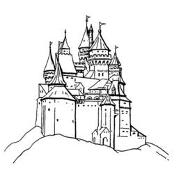 Página para colorir: Castelo (Edifícios e Arquitetura) #62037 - Páginas para Colorir Imprimíveis Gratuitamente