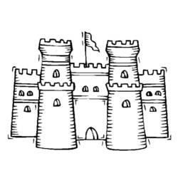 Página para colorir: Castelo (Edifícios e Arquitetura) #62040 - Páginas para Colorir Imprimíveis Gratuitamente