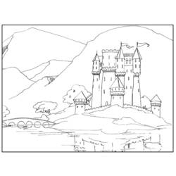 Página para colorir: Castelo (Edifícios e Arquitetura) #62046 - Páginas para Colorir Imprimíveis Gratuitamente