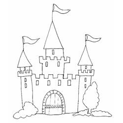 Página para colorir: Castelo (Edifícios e Arquitetura) #62048 - Páginas para Colorir Imprimíveis Gratuitamente