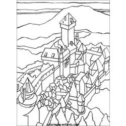 Página para colorir: Castelo (Edifícios e Arquitetura) #62053 - Páginas para Colorir Imprimíveis Gratuitamente