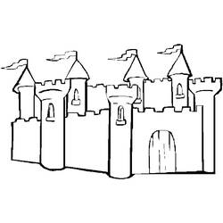 Página para colorir: Castelo (Edifícios e Arquitetura) #62055 - Páginas para Colorir Imprimíveis Gratuitamente