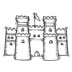 Página para colorir: Castelo (Edifícios e Arquitetura) #62056 - Páginas para Colorir Imprimíveis Gratuitamente