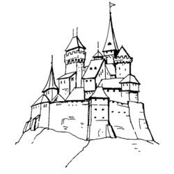 Página para colorir: Castelo (Edifícios e Arquitetura) #62058 - Páginas para Colorir Imprimíveis Gratuitamente