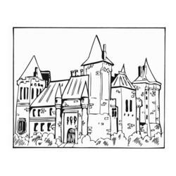 Página para colorir: Castelo (Edifícios e Arquitetura) #62081 - Páginas para Colorir Imprimíveis Gratuitamente