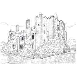Página para colorir: Castelo (Edifícios e Arquitetura) #62093 - Páginas para Colorir Imprimíveis Gratuitamente