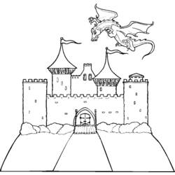 Página para colorir: Castelo (Edifícios e Arquitetura) #62106 - Páginas para Colorir Imprimíveis Gratuitamente