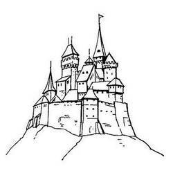 Página para colorir: Castelo (Edifícios e Arquitetura) #62111 - Páginas para Colorir Imprimíveis Gratuitamente