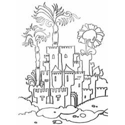 Página para colorir: Castelo (Edifícios e Arquitetura) #62126 - Páginas para Colorir Imprimíveis Gratuitamente