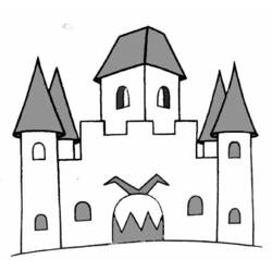 Página para colorir: Castelo (Edifícios e Arquitetura) #62138 - Páginas para Colorir Imprimíveis Gratuitamente