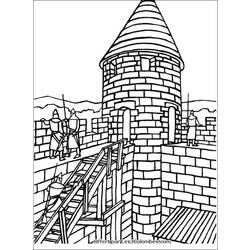 Página para colorir: Castelo (Edifícios e Arquitetura) #62139 - Páginas para Colorir Imprimíveis Gratuitamente