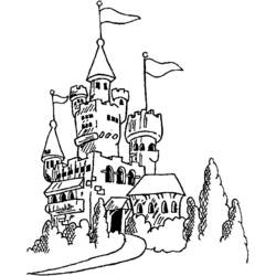 Página para colorir: Castelo (Edifícios e Arquitetura) #62154 - Páginas para Colorir Imprimíveis Gratuitamente