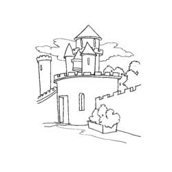 Página para colorir: Castelo (Edifícios e Arquitetura) #62159 - Páginas para Colorir Imprimíveis Gratuitamente