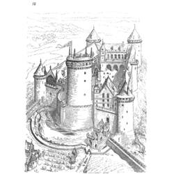 Página para colorir: Castelo (Edifícios e Arquitetura) #62161 - Páginas para Colorir Imprimíveis Gratuitamente