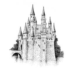 Página para colorir: Castelo (Edifícios e Arquitetura) #62163 - Páginas para Colorir Imprimíveis Gratuitamente