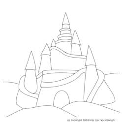 Página para colorir: Castelo (Edifícios e Arquitetura) #62173 - Páginas para Colorir Imprimíveis Gratuitamente