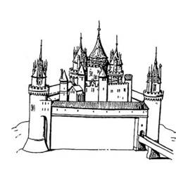 Página para colorir: Castelo (Edifícios e Arquitetura) #62206 - Páginas para Colorir Imprimíveis Gratuitamente