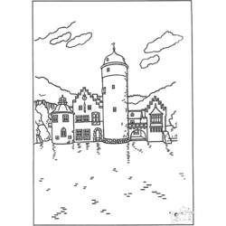 Página para colorir: Castelo (Edifícios e Arquitetura) #62215 - Páginas para Colorir Imprimíveis Gratuitamente