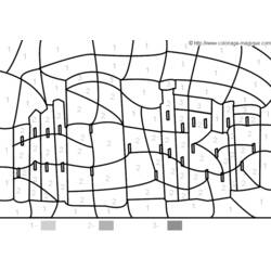 Página para colorir: Castelo (Edifícios e Arquitetura) #62232 - Páginas para Colorir Imprimíveis Gratuitamente