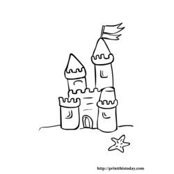 Página para colorir: Castelo (Edifícios e Arquitetura) #62234 - Páginas para Colorir Imprimíveis Gratuitamente