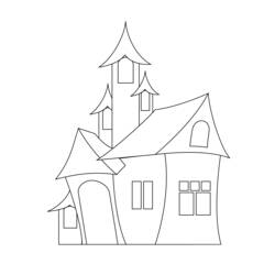 Página para colorir: Castelo (Edifícios e Arquitetura) #62238 - Páginas para Colorir Imprimíveis Gratuitamente