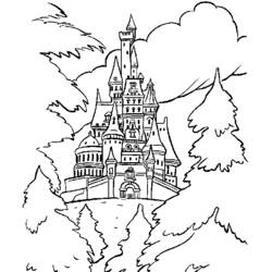 Página para colorir: Castelo (Edifícios e Arquitetura) #62245 - Páginas para Colorir Imprimíveis Gratuitamente