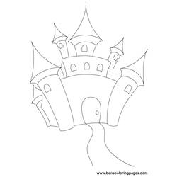 Página para colorir: Castelo (Edifícios e Arquitetura) #62250 - Páginas para Colorir Imprimíveis Gratuitamente