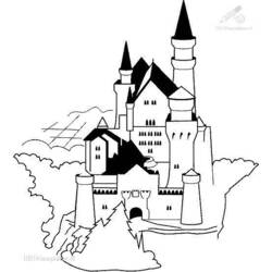 Página para colorir: Castelo (Edifícios e Arquitetura) #62273 - Páginas para Colorir Imprimíveis Gratuitamente