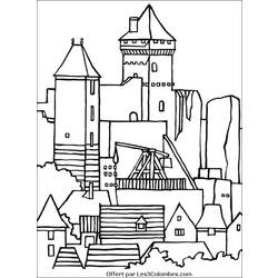 Página para colorir: Castelo (Edifícios e Arquitetura) #62276 - Páginas para Colorir Imprimíveis Gratuitamente